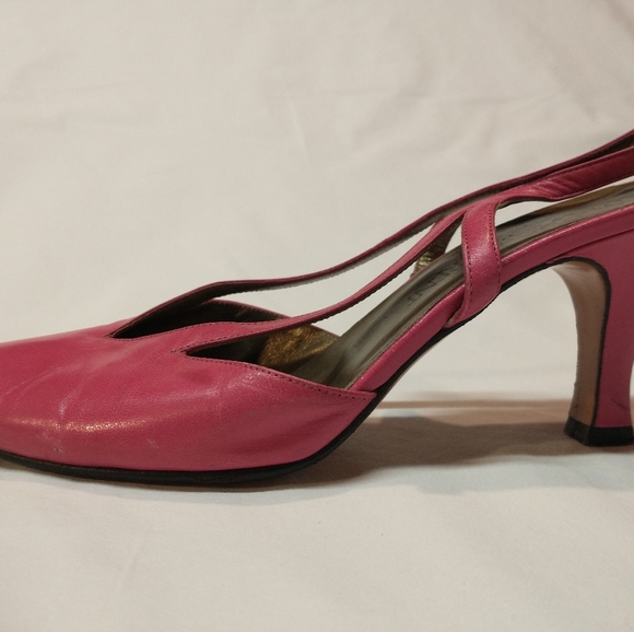 Vintage Yves Saint Laurent YSL slingback heels size 7 - Picture 9 of 16